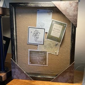Shadow box for Collectibles 11x14 Burlap Backing Vertical Horizontal